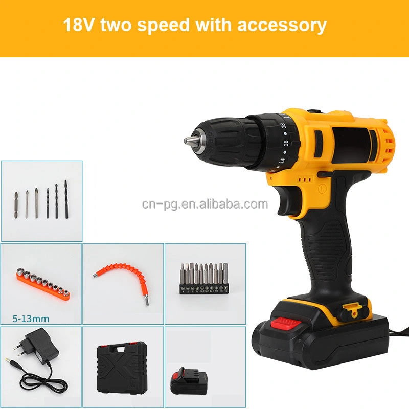 Power Tools Set Cordless Impact Drill Multifunctional Electric Hand Rechargeable