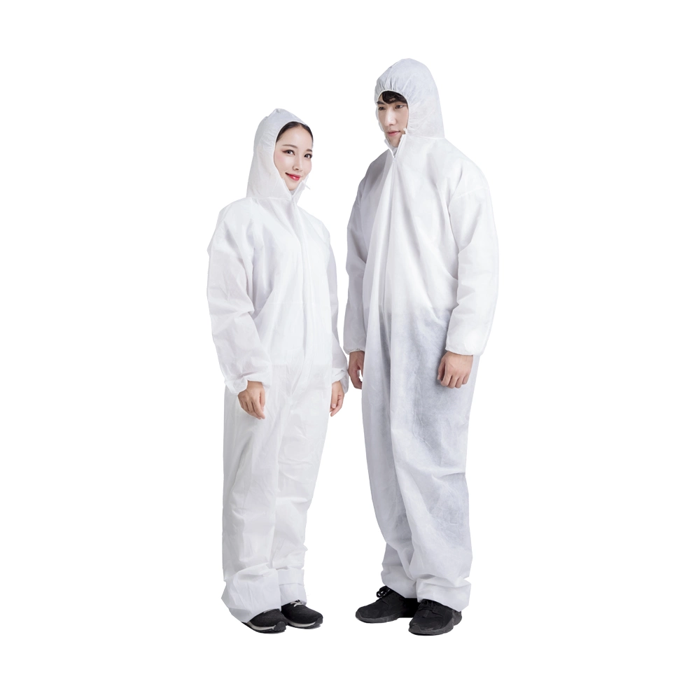 Personal Protective Nonwoven Microporous/PP/PP+PE/SMS Workwear Safety Disposable Coverall