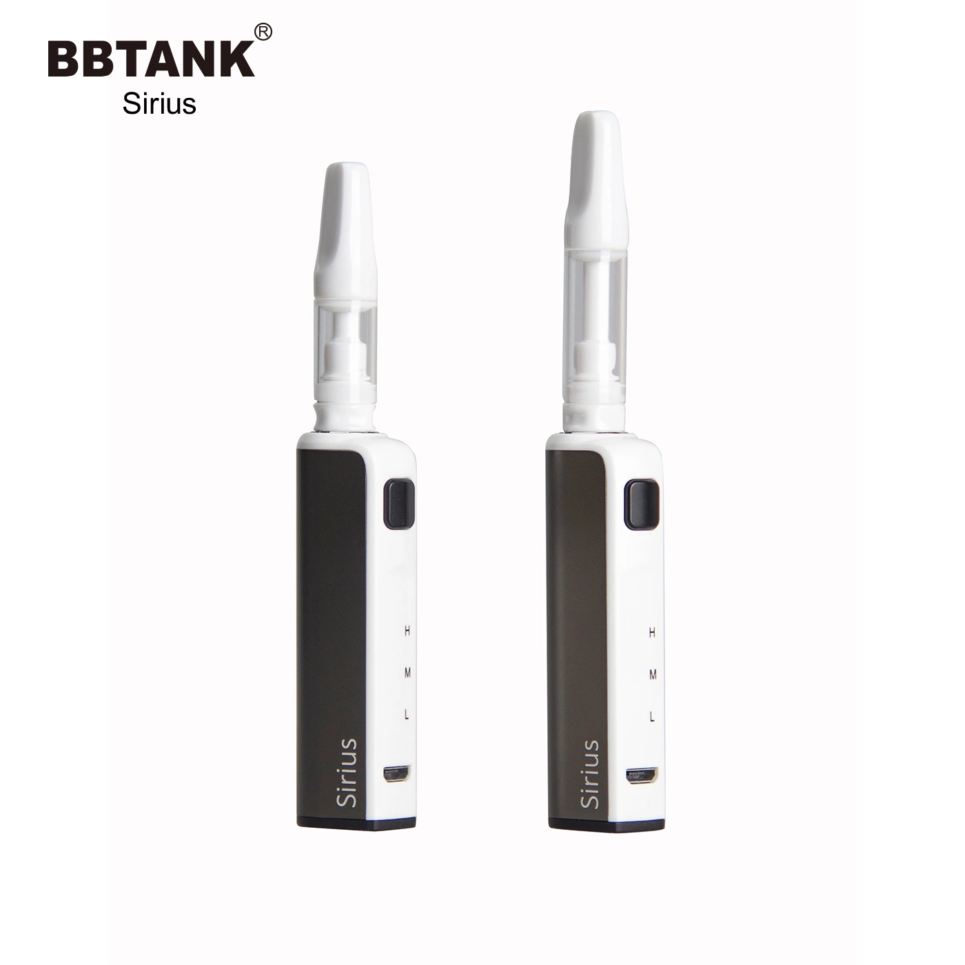 Großhandel/Lieferant 510 Batterie Sirius Palm Batterieset Wiederaufladbare Batterie 650 MAh 510 Gewinde variable Vape-Batterien