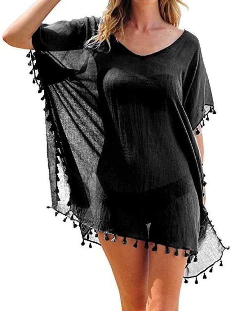 Silk Bench Swimsuit for Women Leisure Dress Kaftan Fashionable Garment Apparel