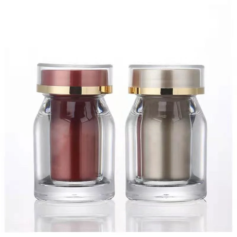 Empty Plastic Pharmaceutical Container Acrylic Medical Capsule Pill Bottle