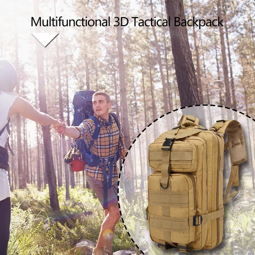 Al aire libre Camping Wear-Resistant resistentes bolsas de 3D de gran capacidad de almacenamiento exterior mochilas Mochila 30L mochila de viaje de escalada