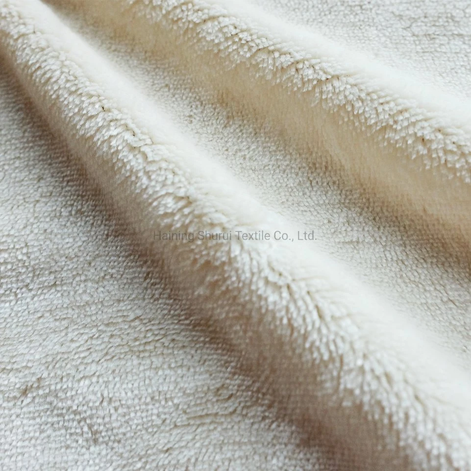 Tissu en flanelle tricotée en polyester à 100% pour protège-matelas avec revêtement en TPU Textile d'ameublement pour tatami à la maison