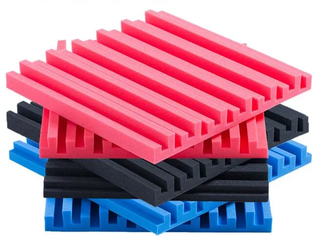 Wholesale/Supplier Stocked Colorful Custom Wedge Shape Acoustic Sponge Foams Sheets