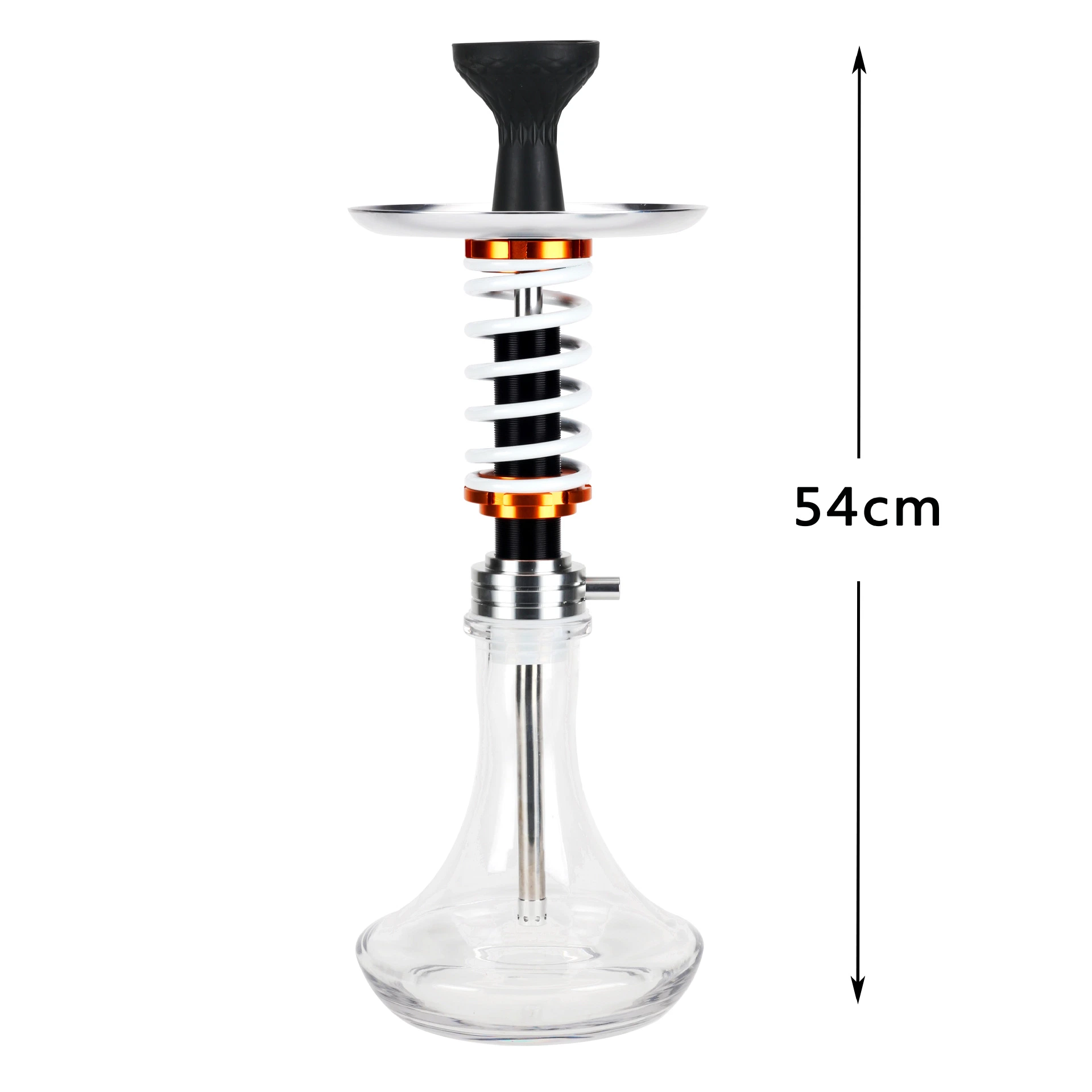 Hookah Cachimba Shisha árabe de nuevo diseño de la primavera de aleación de aluminio solo tubo fumar narguile personalizar los productos de alimentación logotipo