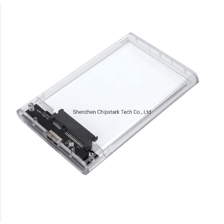 USB3.0 HDD Enclosure 2.5inch Serial Port SATA SSD Hard Drive Case Support 2tb Transparent Mobile External HDD Case