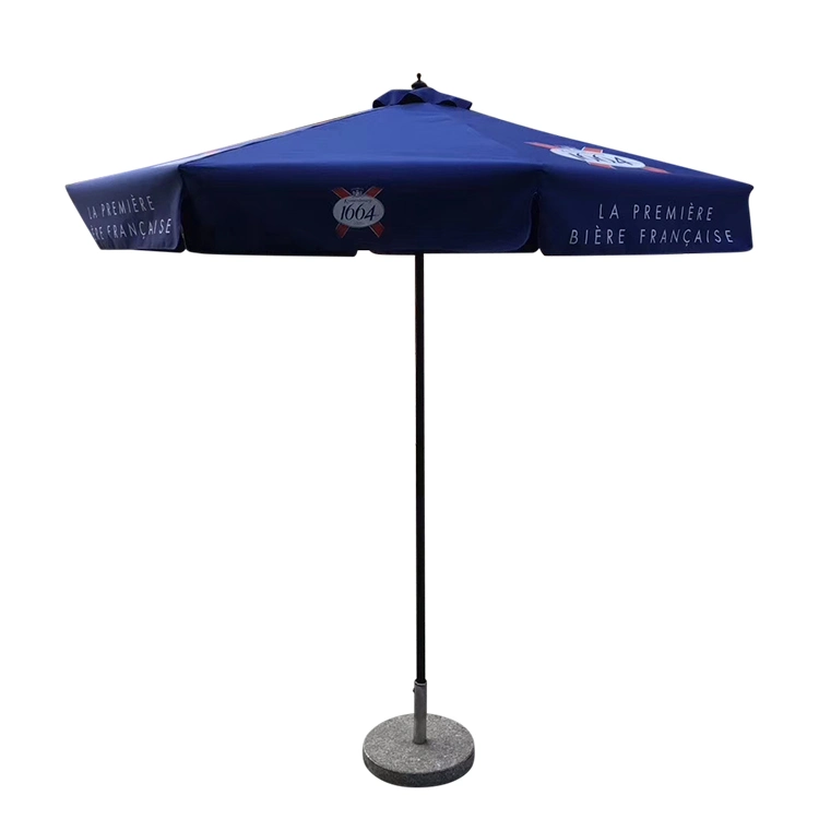 Personalizar tamanho grande de poliéster impermeável piscina praia reta Umbrella