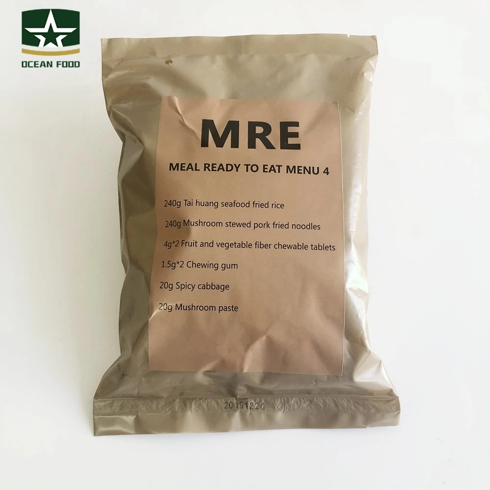 Instantánea de militares 531g*12 Champiñones estofado de carne de cerdo frito Moodles comida Mre