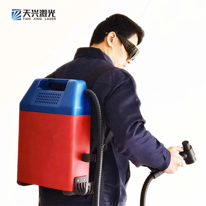 50W 100W Mochila de mano Pulsed Laser Cleaning Machine para Rust Limpiador láser portátil para eliminación de aceite de pintura