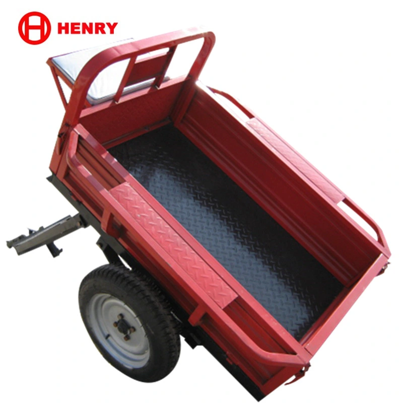 Vente chaude de qualité Henry Walking Tractor Power Tiller Trailer Mini Petite Remorque de Jardin Agricole.