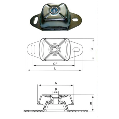 Custom Accessory High quality/High cost performance  Shock Absorber Natural Rubber Buffer Mount Rubber Part