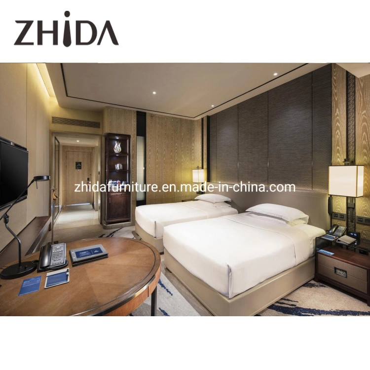 Lit double chambre à coucher modernes Set de meubles pour l'hôtel