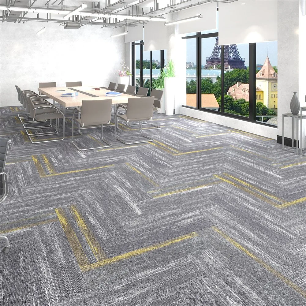 50X50 Losetas de betún de Jacquard de suelo desmontable Color sólido cuadrados de alfombra Autoadhesivos Baldosas alfombra