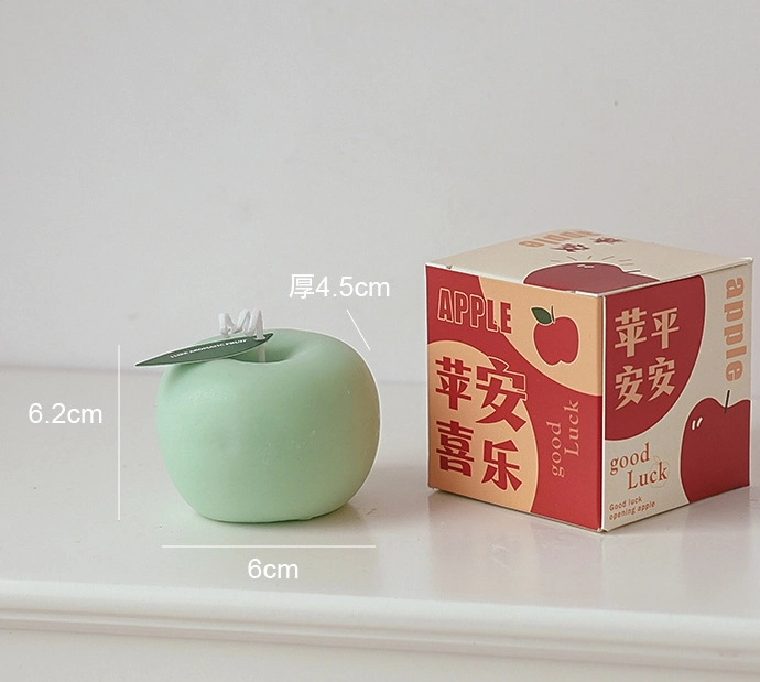 Apple Shape Aromatherapy Gift Christmas Birthday Simulation Candle