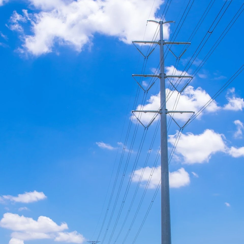 En acero galvanizado de 40mtr/metal de la torre de transmisión de potencia con el precio de fábrica