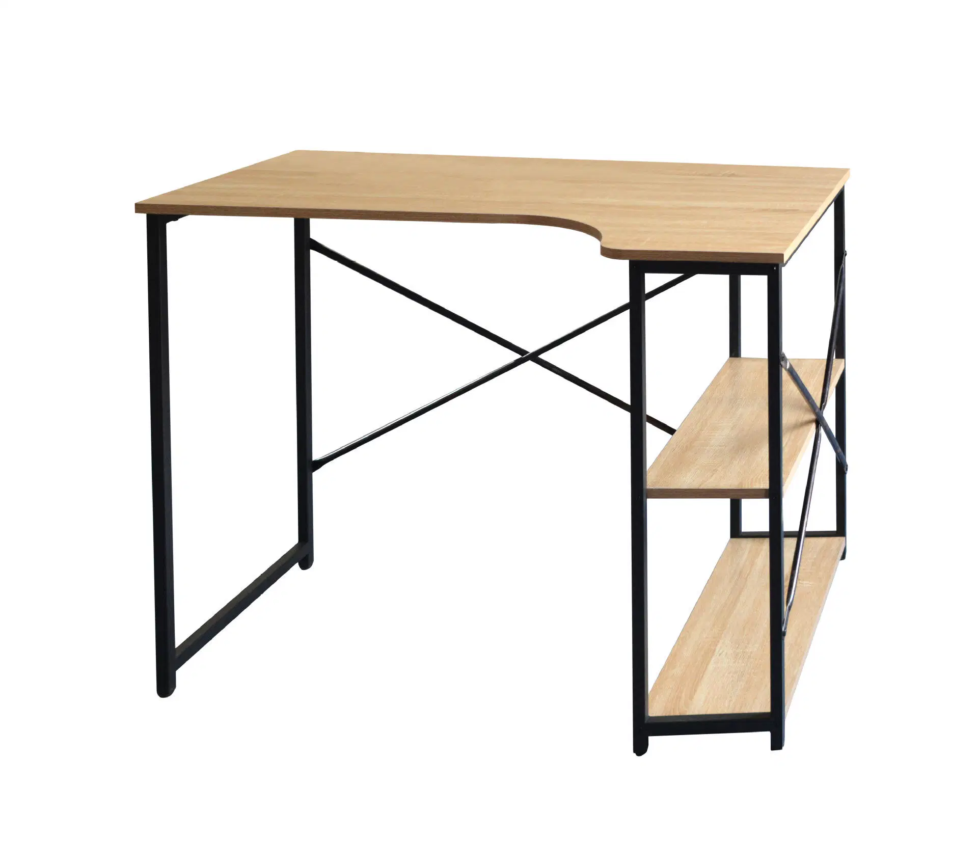 Furniture Factory Supply Student Computer Desk Wooden Table Metal Leg Office Desk