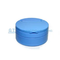 Custom Dental Lab Denture Box/ Circle Retainer Case with Mirror