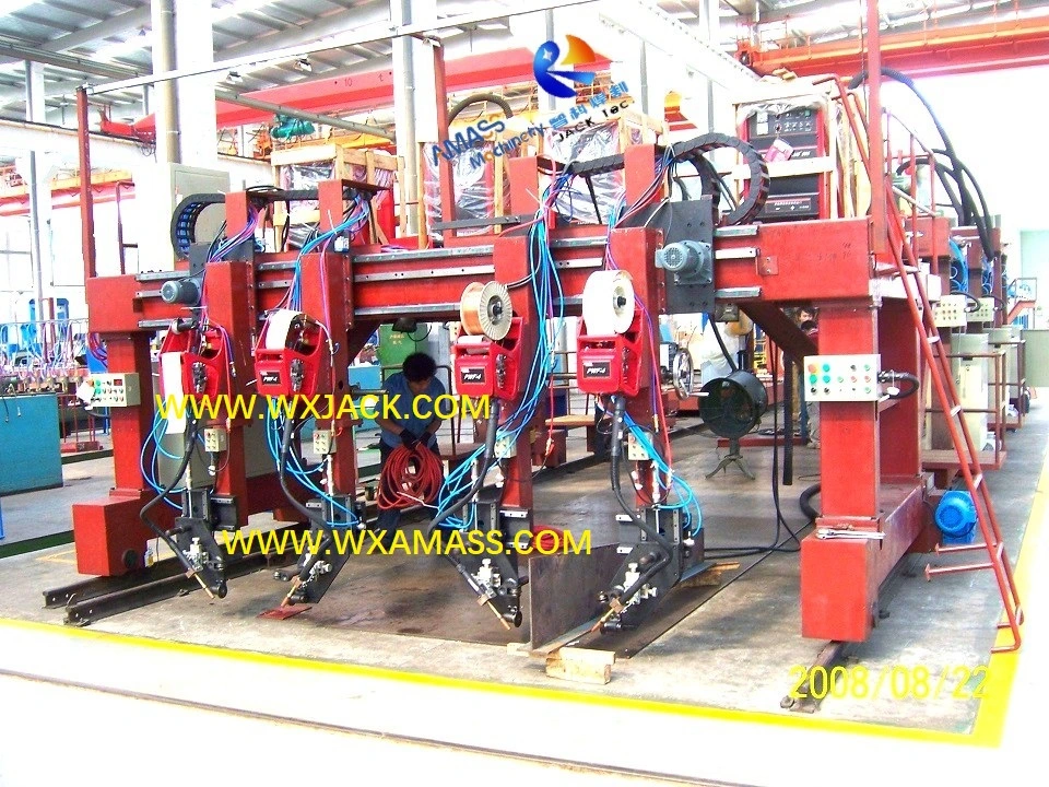 Automatic LBA10 T Beam CO2 GMAW Welding Machine Production Line Ship Building