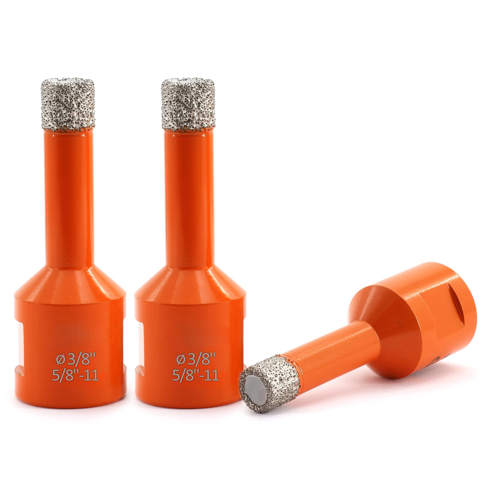 Diamond Core Drill Bits Hole Saw Set with 5/8-11 Thread for Porcelain Tile, Ceramic Granite Marble Stone Masonry Brick (25mm Finger Bit+SDS Shank Adapter)