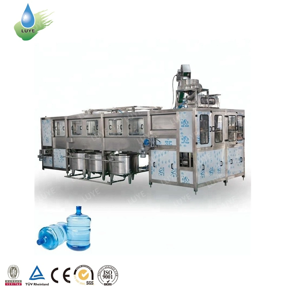 Automatic 5 Gallon Barrel Beverage Washing-Filling-Capping Machine