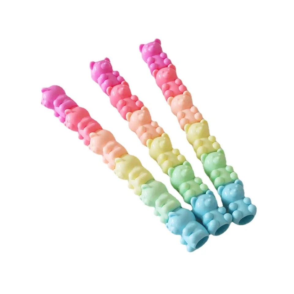 Manufacturers Custom Promotional Colors Cute Water Based Teddy Bear Highlighter