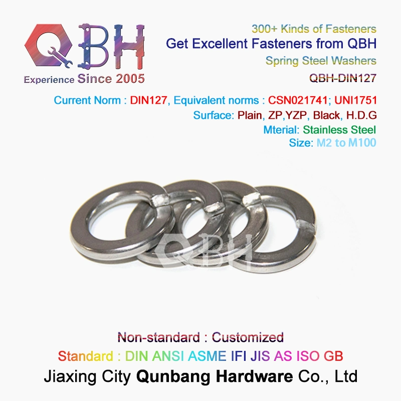 Qbh Customized Plain Stainless Steel Spring Gasket Solar Power Energy PV Photovoltaic Panel Bracket Rack Mounting Stand Fastener System Spare Fasteners