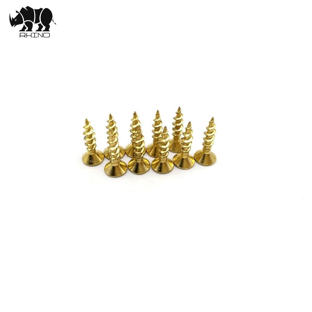 Brass Chipboard Screw, Self-Tapping Screw, Self-Drilling Screw