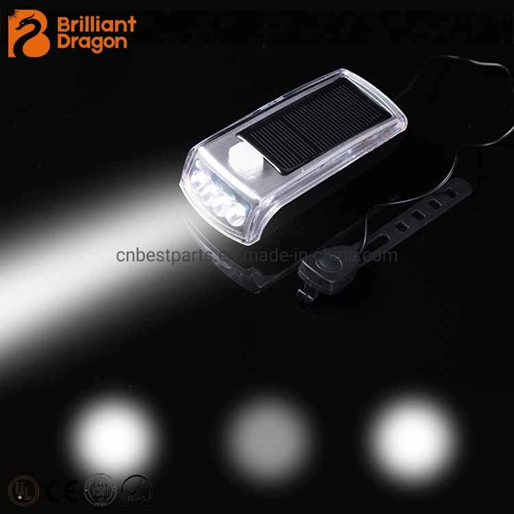 Wholesale/Supplier Powerful LED Bike Lamp Solar Powered Rechargeable Bike Rear Taillight Road Mountain Camping Bicycle Front Light