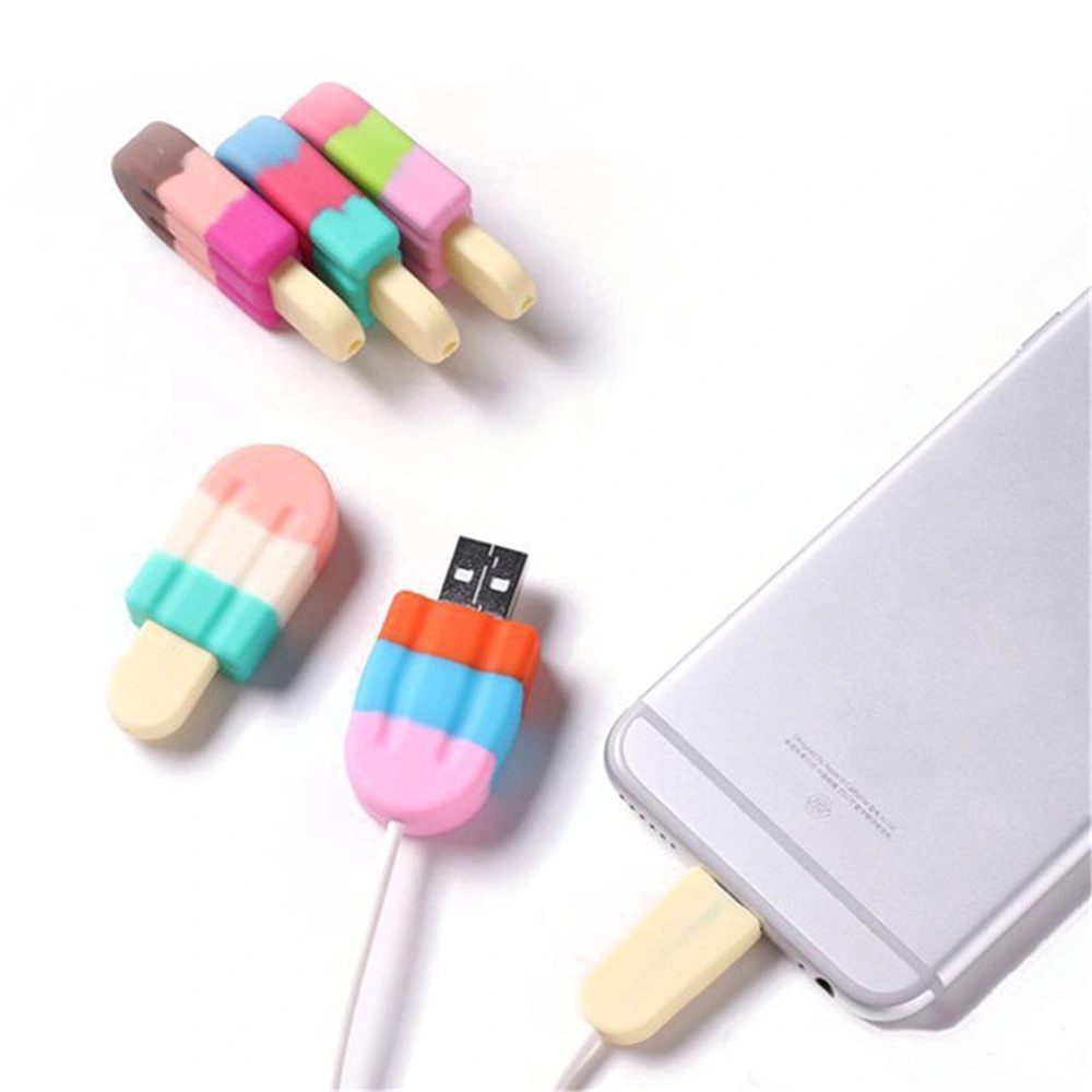 Ice Cream Charging Data Cover Mobile Phone USB Cable Protector