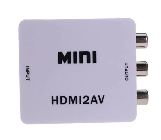 Support 1080P HDMI to AV Mini Converter HD Video Converter Adapter