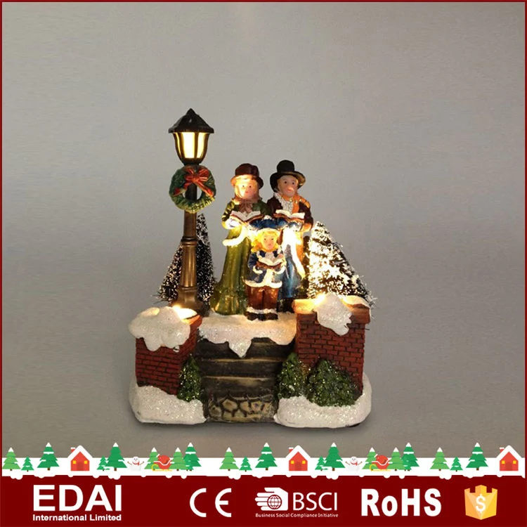 Christmas Indoor Polyresin Winter Scene Nativity Scene Ornament