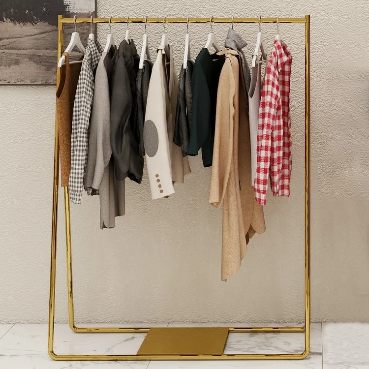 Hot Sale Stainless Steel Clothes Display Rack Display Stainless Steel Rack