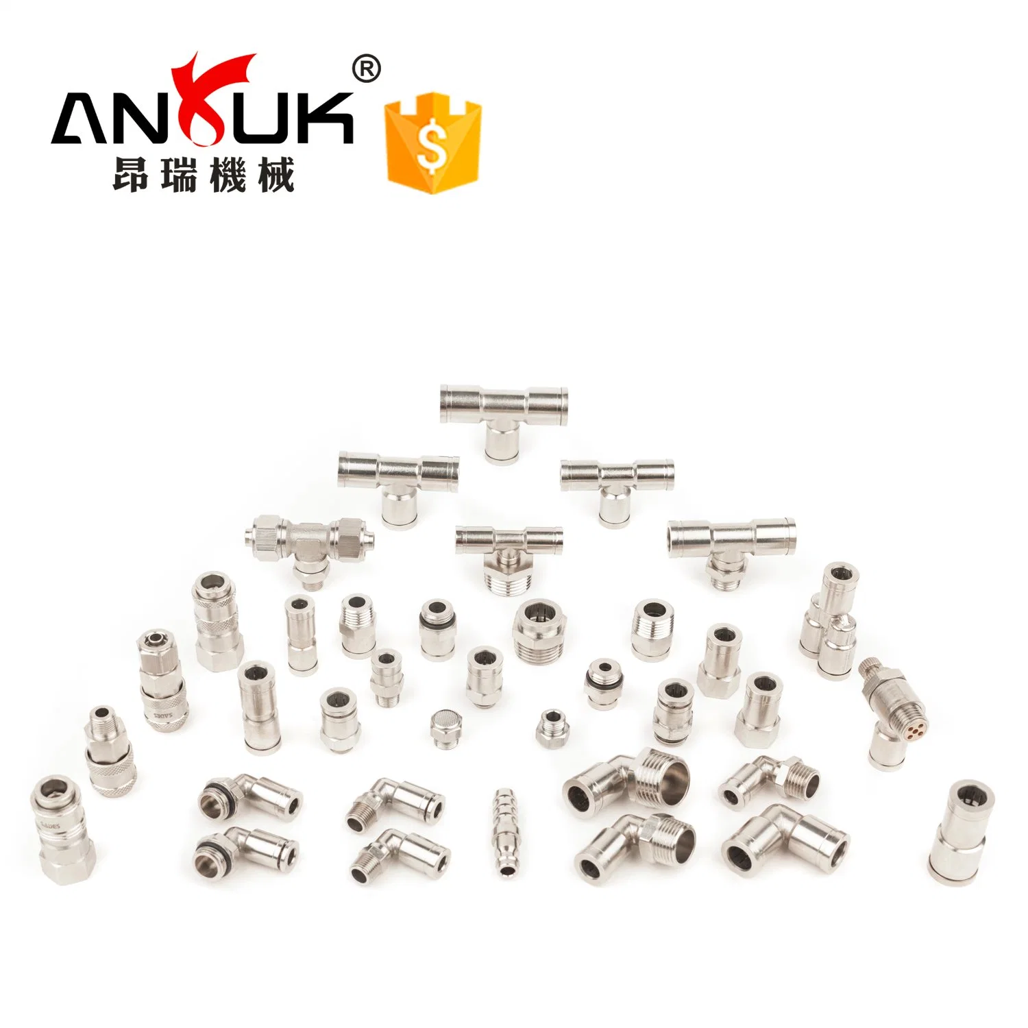 (PC) Male Straight Air Fittings