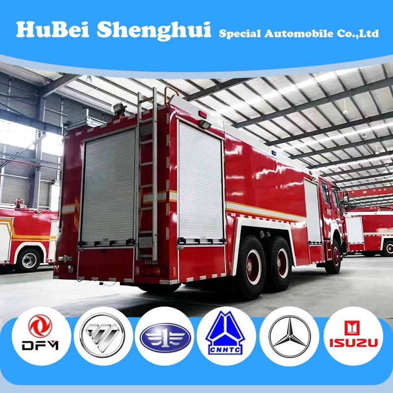 Brand New 6X4 Giga 12000L 14000L 15000L HOWO Foam Tank Fire Truck