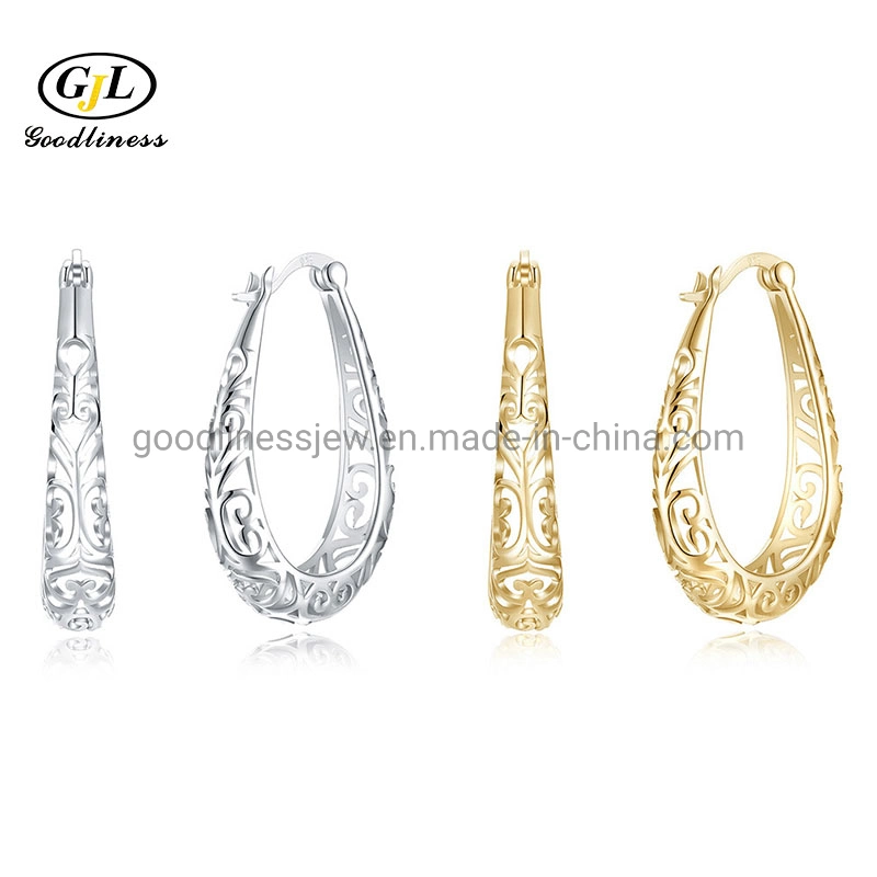 Wholesale/Supplier Mother&prime; S Day Fashion Jewelry Earrings 316L Charm Stylish Pierced Hoop Earrings