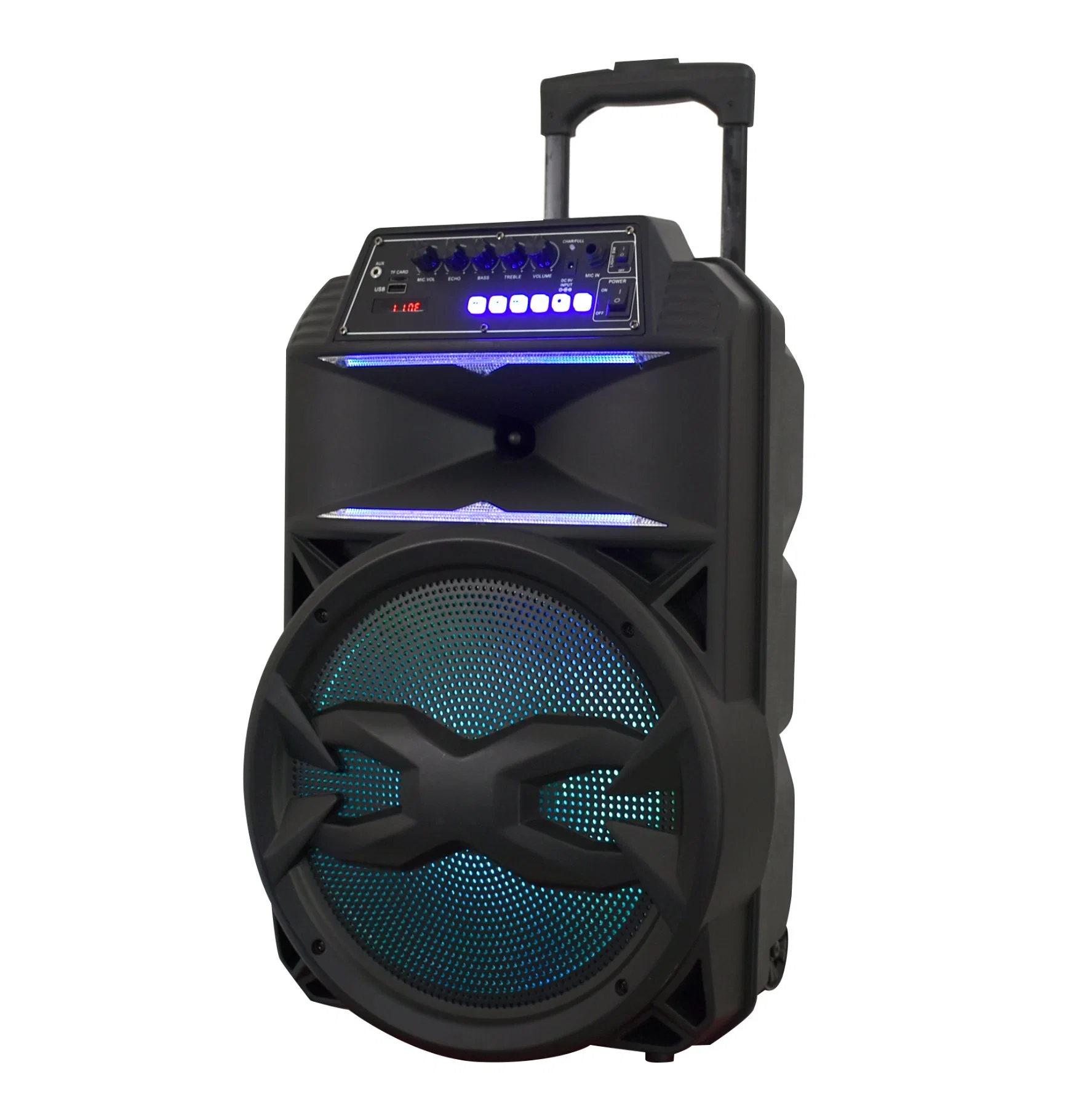 Best HiFi Battery Amplifier 15 Inch Sport Tutor Trolley Square Dancing Audio Loud Speaker System