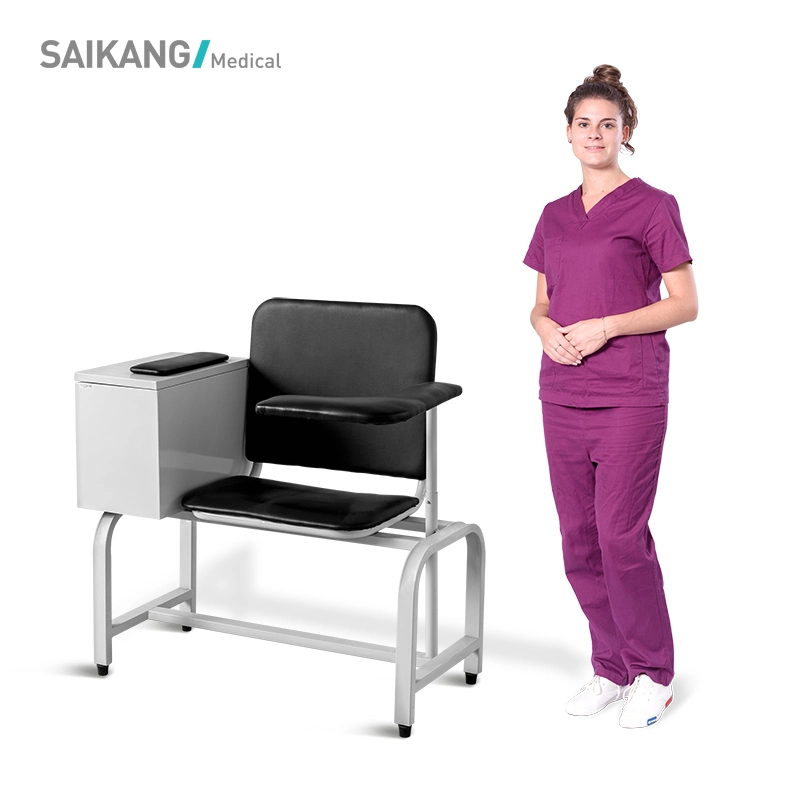 Ske090 Durable Stainless Steel Hospital Chair Medical Blood Donation Chair