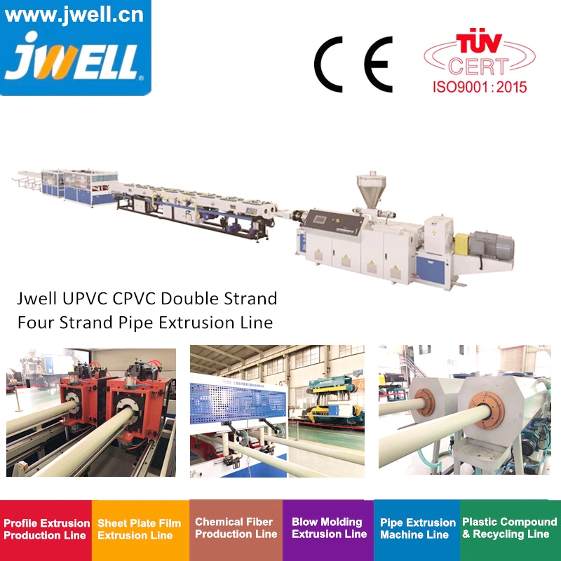 Jwell made plástico multicapa Single-Layer/presión/Alcantarillado Drenaje/gas/agua/Protección eléctrica Pert Mpp PP PP-R de HDPE Tubería de PVC PPR PE máquina de extrusión