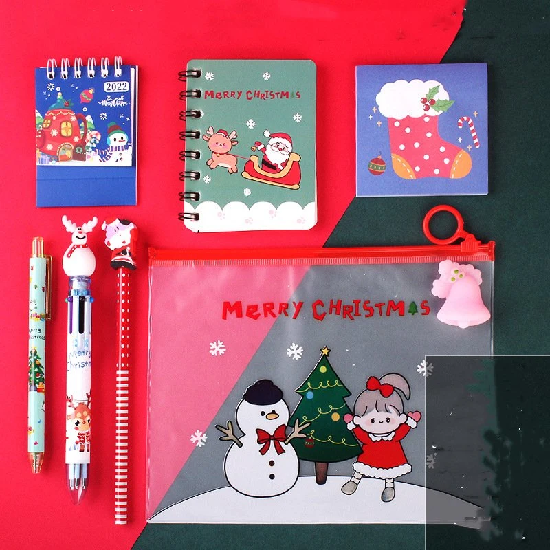 Creative Spree Kinder Urlaub Geschenk Grundschüler Weihnachtsgeschenk Set Weihnachts-Schreibwaren-Set