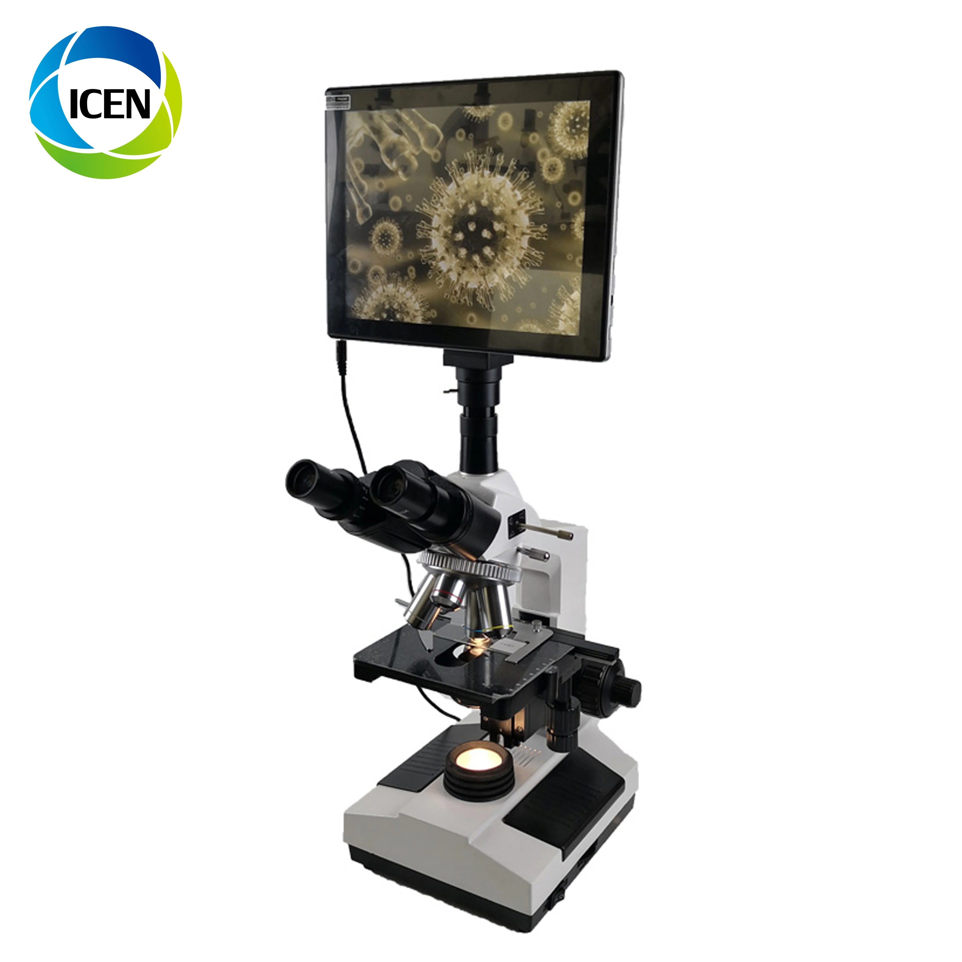 IN-B129-1 Digital laboratory 9.7-inch biological video  USB interface  binoculaelectronic Microscope