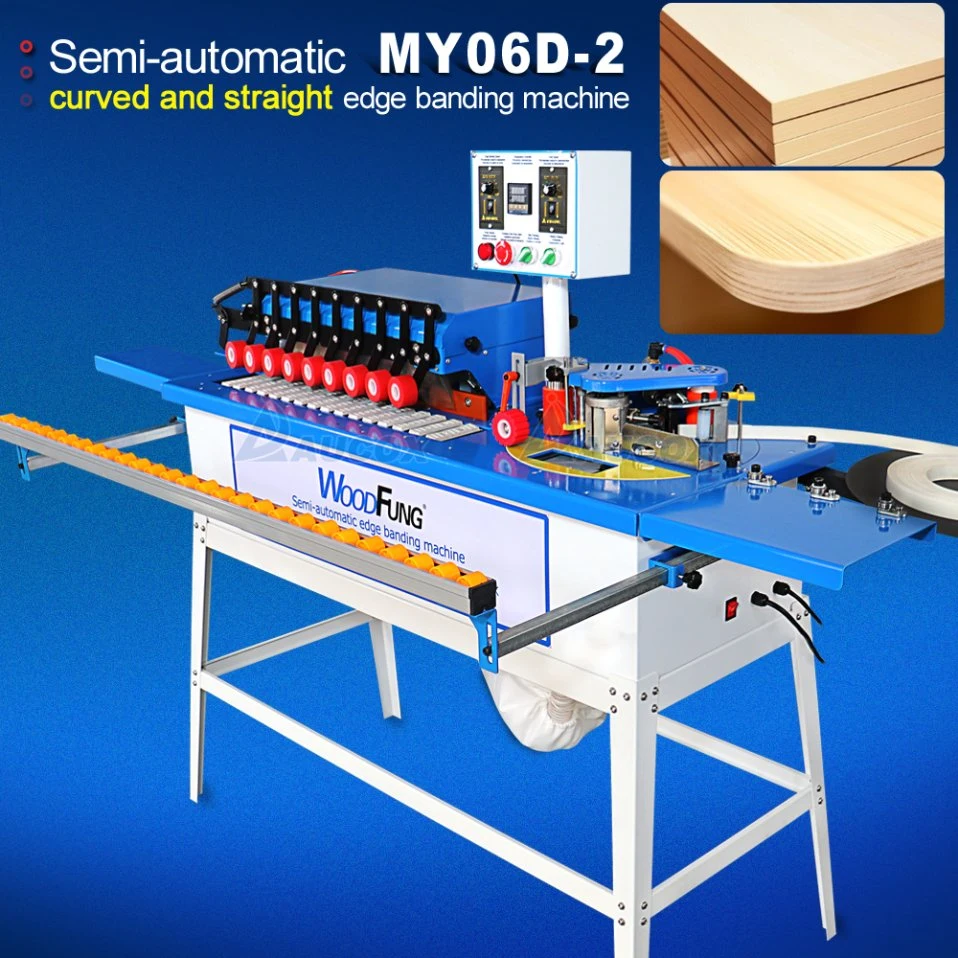 Convenient My06D-2 Mini MDF Melamine Edge Banding Machine Double Side Glue PVC Edge Trimmer