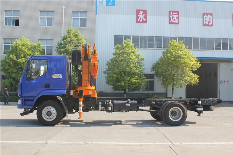 HBQZ  8ton Knuckle Boom Lift Load Mobile Truck Mounted Crane