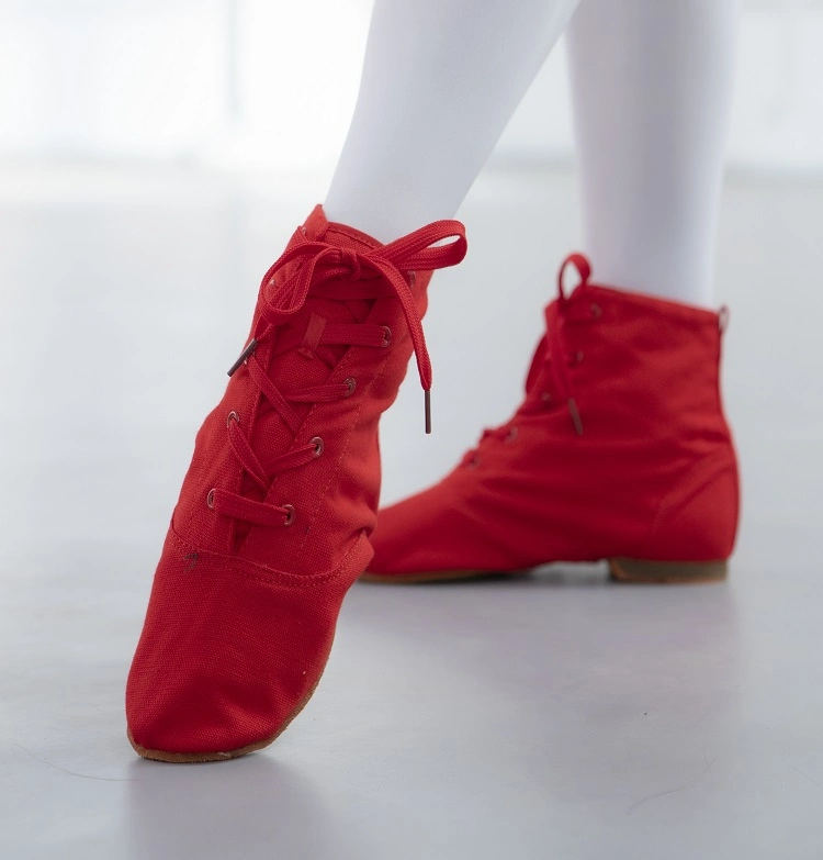 أحذية جاز خارجية أحذية قماش أحمر أحذية مطاطية بللية للنساء 802