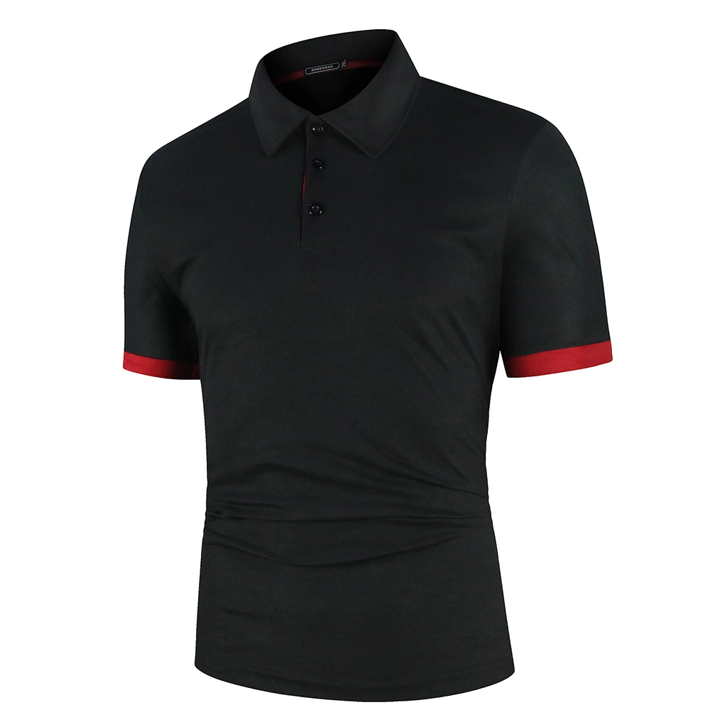 Wholesale/Supplier Custom Men Polo Shirt Short Sleeve Shirts Contrast Color Polo New Clothing Summer Streetwear Casual Fashion Men Tops