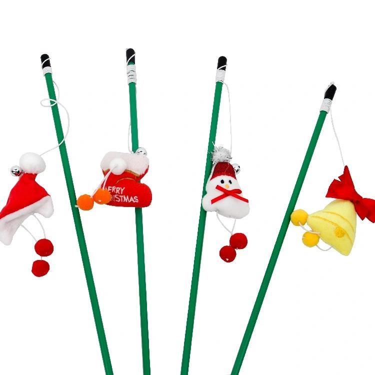 Christmas Cat Toys, Pet Supplies, Cat Teaser Stick, Christmas Cat Toys