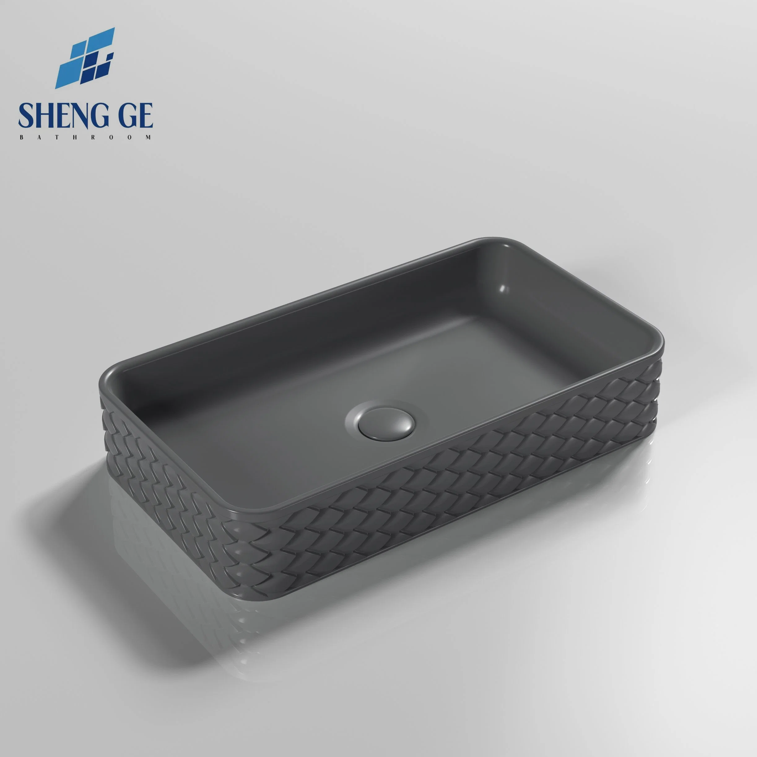 Chaozhou Sanitary Ware Sink Factory Single Over Counter Ceramic Wash Basin