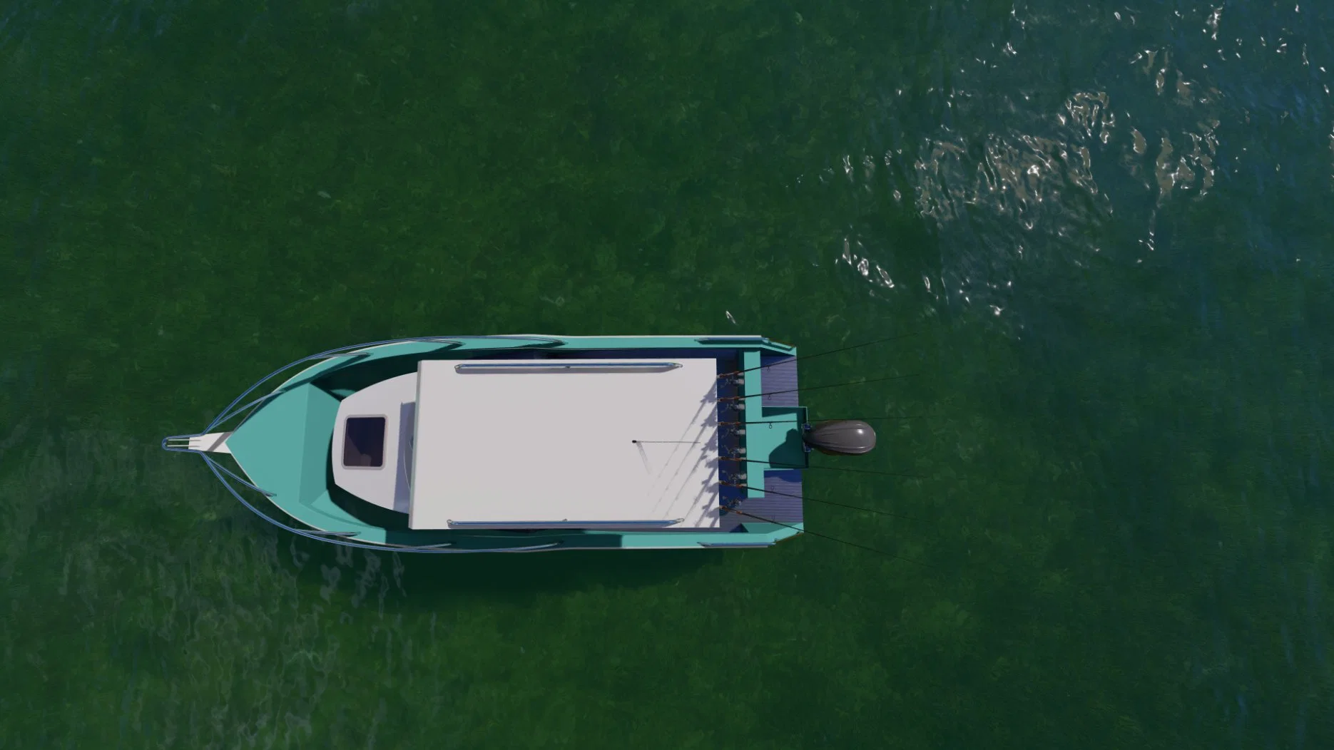 Mmelancho classique et raffiné Bateau de pêche en aluminium pour les sports d'eau traditionnelles