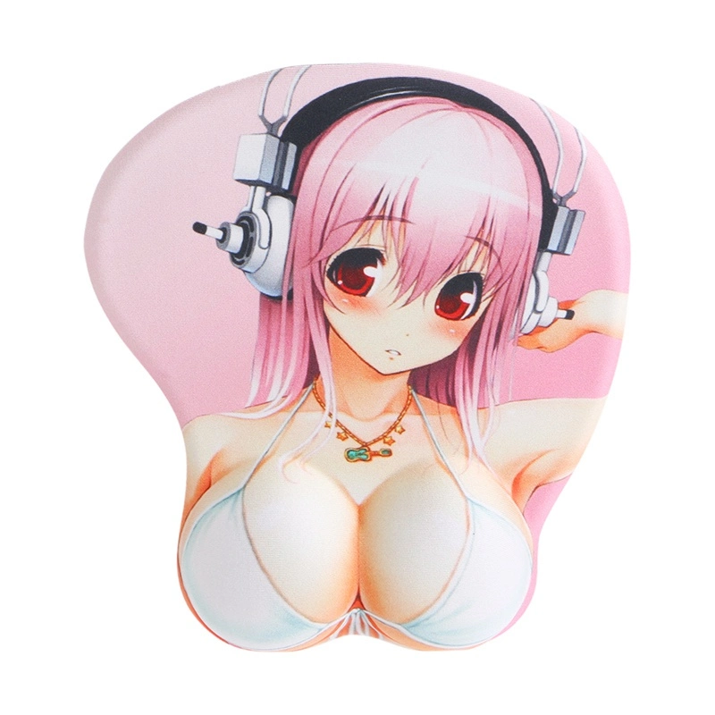 Support Custom Design Sexy 3D Anime Male Chest Gaming Mouse Pad