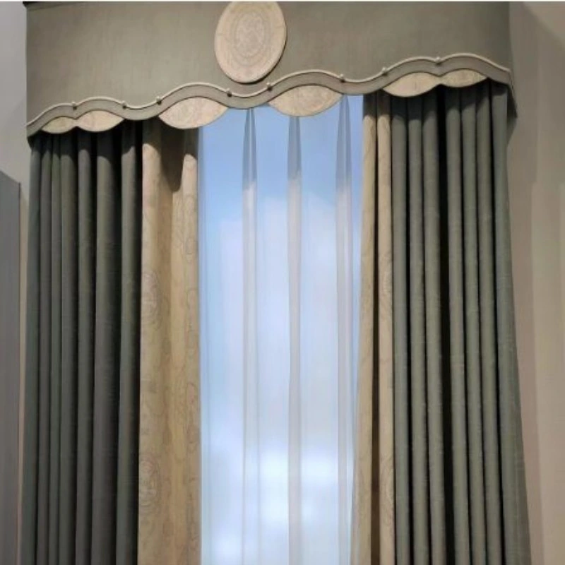 Home Decor Curtain Collocation of Elegant Curtains and Blinds for The Rooms You Want with Polyester/Cotton Fabric