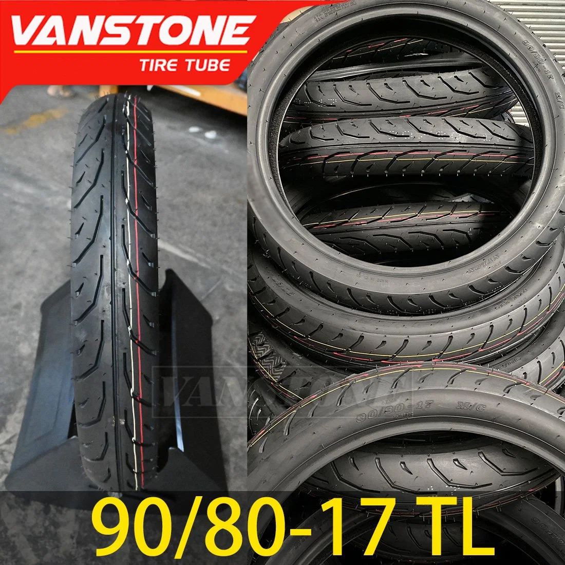 China Best-Selling High quality/High cost performance Non Slip Wear-Resistant 6pr and 8pr Tubeless 90/80-17